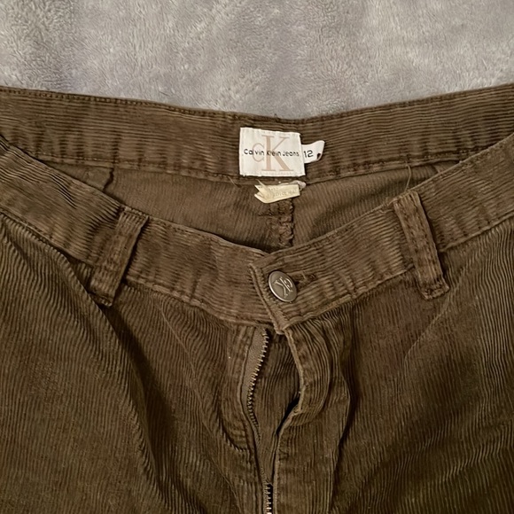 Calvin Klein wide leg cropped cords - Picture 2 of 4